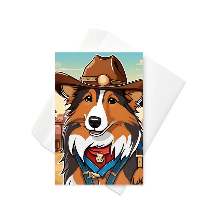 PugMug Custom Shetland Sheepdog Greeting Card