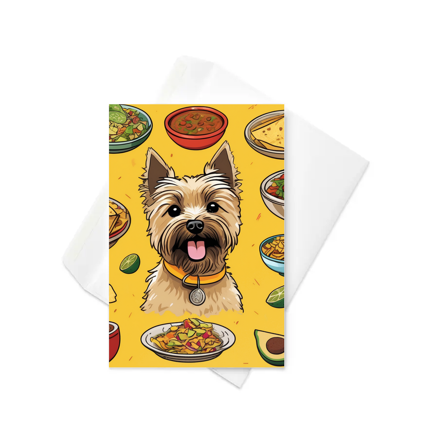 PugMug Custom Cairn Terrier Greeting Card
