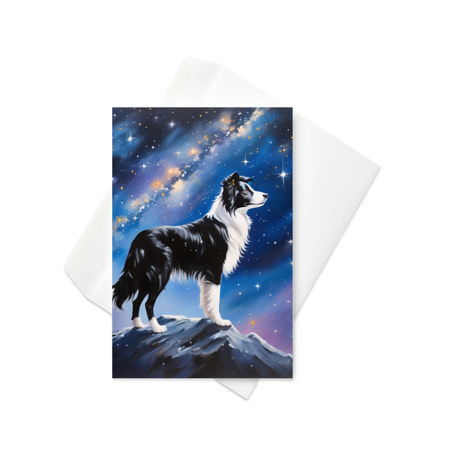 PugMug Custom Border Collie Greeting Card