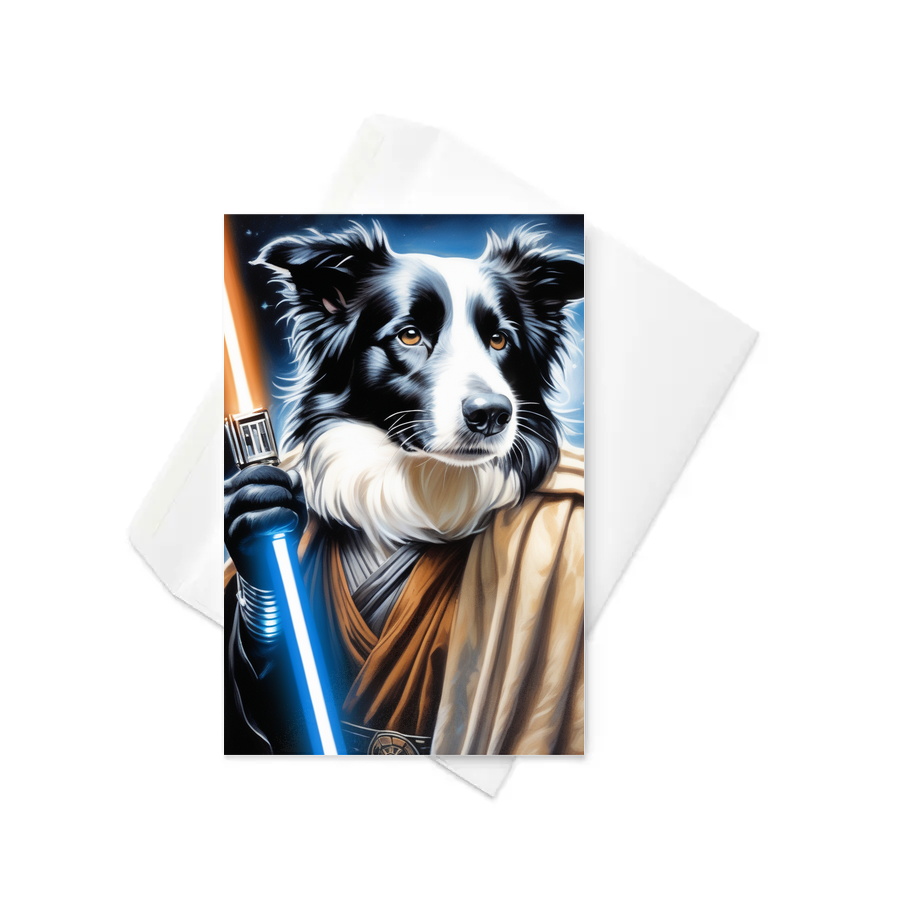 PugMug Custom Border Collie Greeting Card