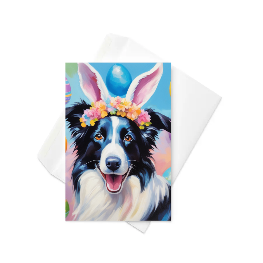 PugMug Custom Border Collie Greeting Card