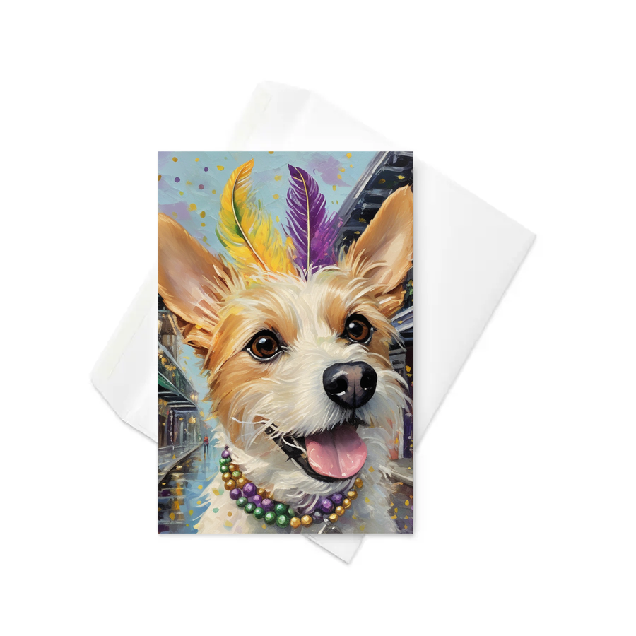 PugMug Custom Luna Greeting Card