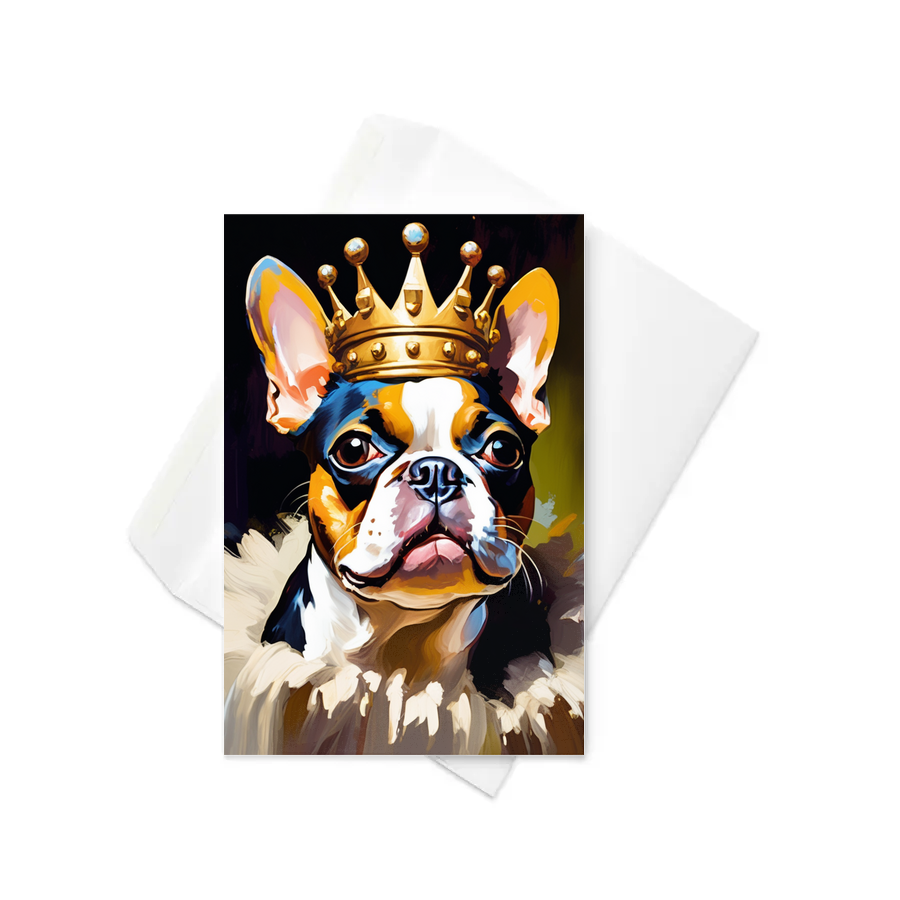PugMug Custom Boston Terrier Greeting Card