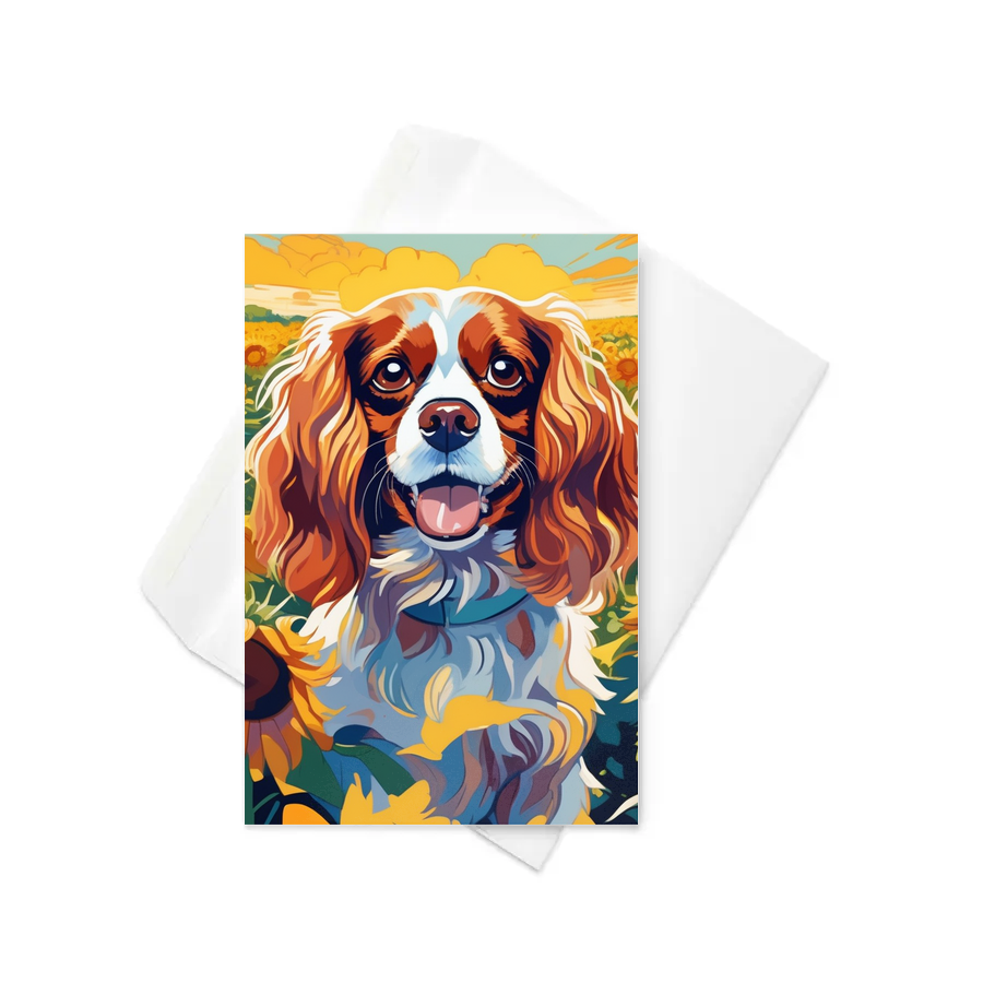 PugMug Custom Cavalier King Charles Spaniel Greeting Card
