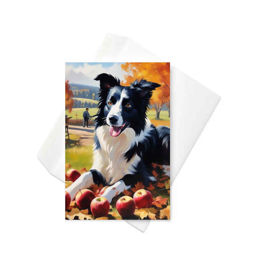 PugMug Custom Border Collie Greeting Card
