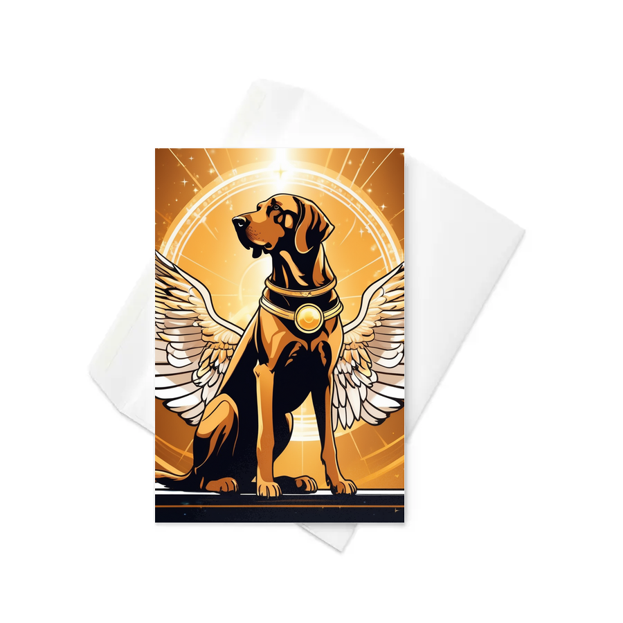 PugMug Custom Bloodhound Greeting Card