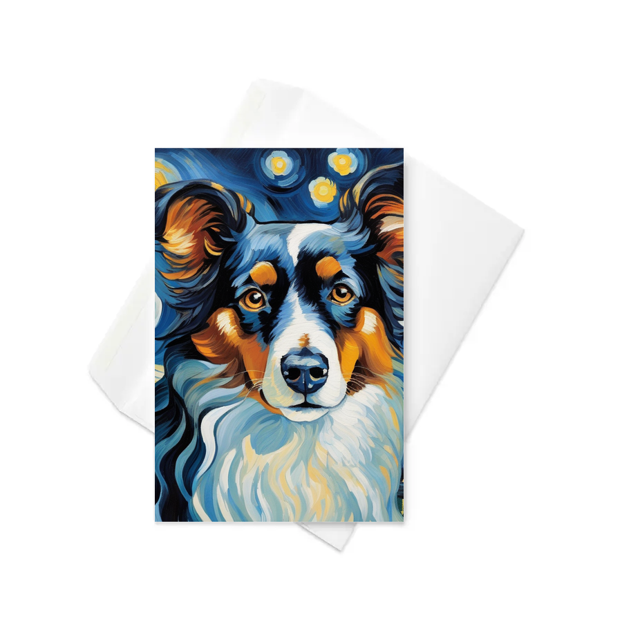 PugMug Custom Miniature American Shepherd Greeting Card