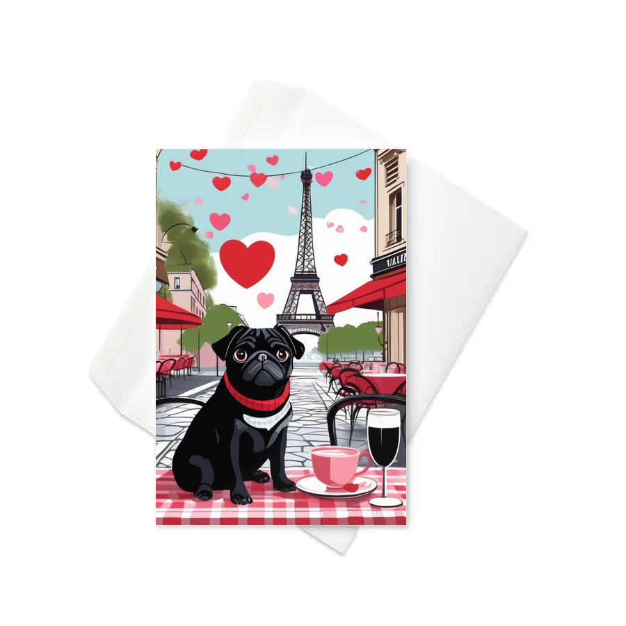 PugMug Custom Pet Greeting Card