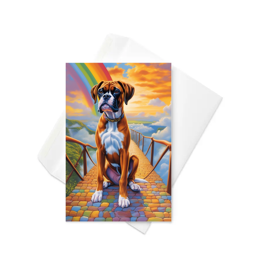 PugMug Custom Boxer Dog Greeting Card