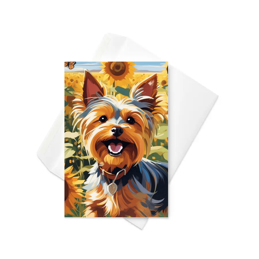 PugMug Custom Yorkshire Terrier Greeting Card