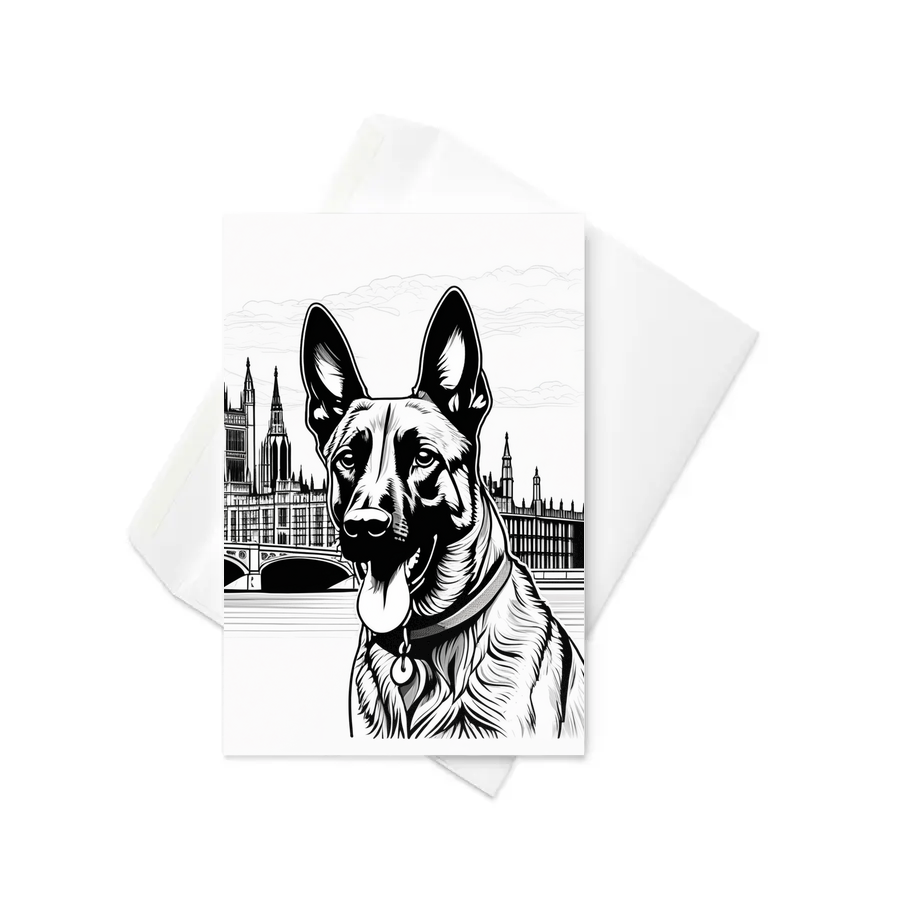 PugMug Custom Belgian Malinois Greeting Card