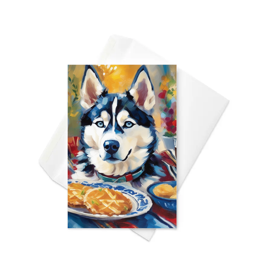 PugMug Custom Siberian Husky Greeting Card