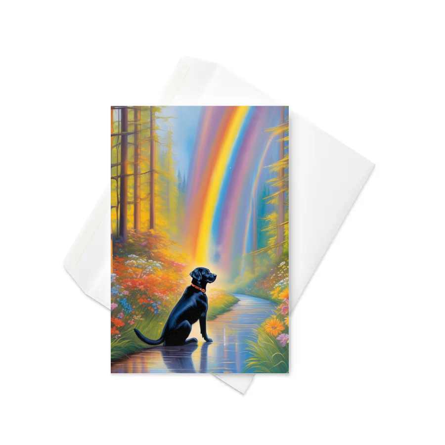PugMug Custom Black Labrador Retriever Greeting Card