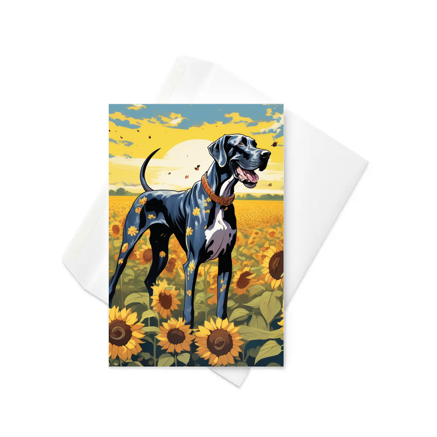PugMug Custom Great Dane Greeting Card