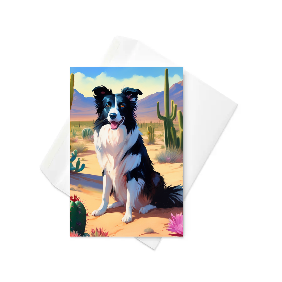 PugMug Custom Border Collie Greeting Card