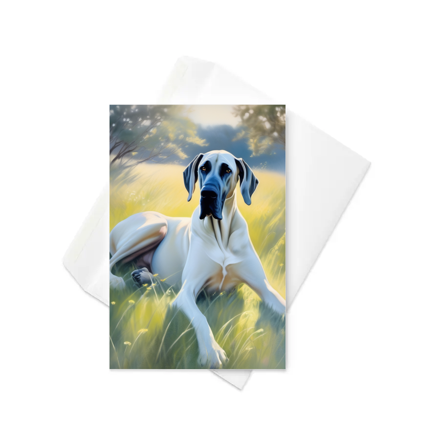 PugMug Custom Great Dane Greeting Card