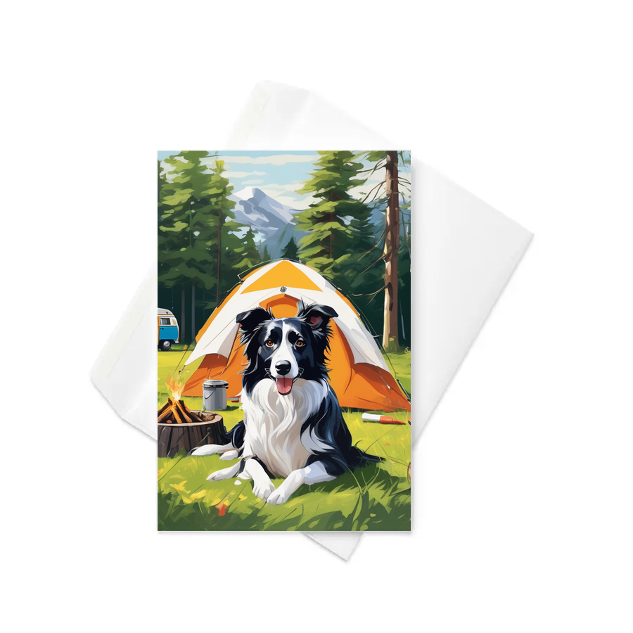 PugMug Custom Border Collie Greeting Card