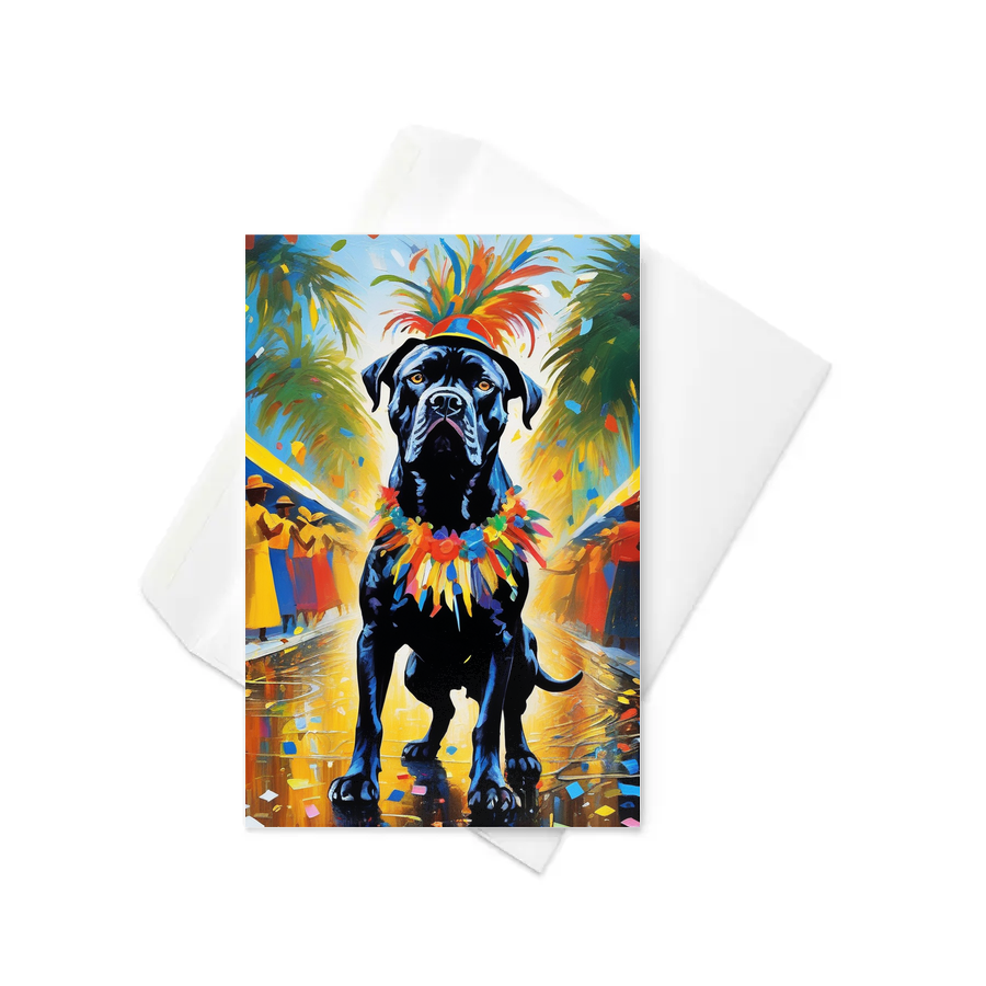 PugMug Custom Cane Corso Greeting Card