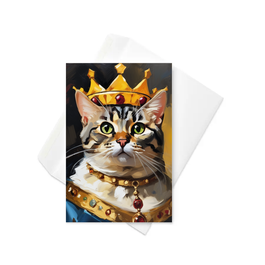PugMug Custom Tabby American Shorthair Cat Greeting Card