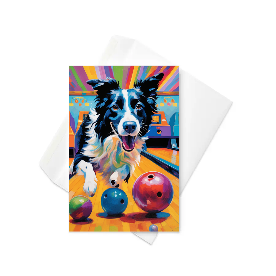 PugMug Custom Border Collie Greeting Card