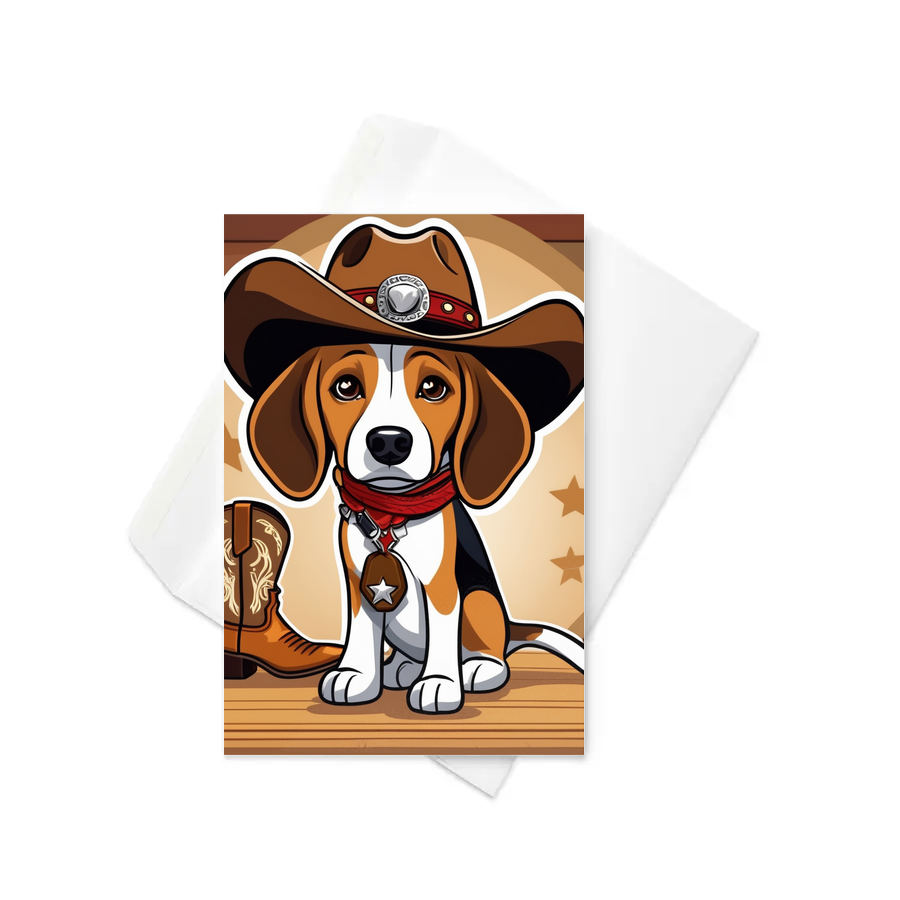 PugMug Custom Beagle Greeting Card