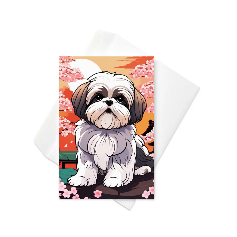 PugMug Custom Shih Tzu Greeting Card