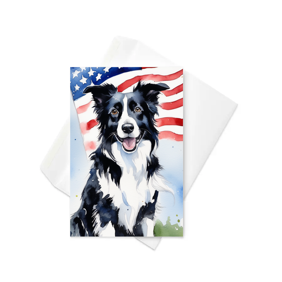 PugMug Custom Border Collie Greeting Card
