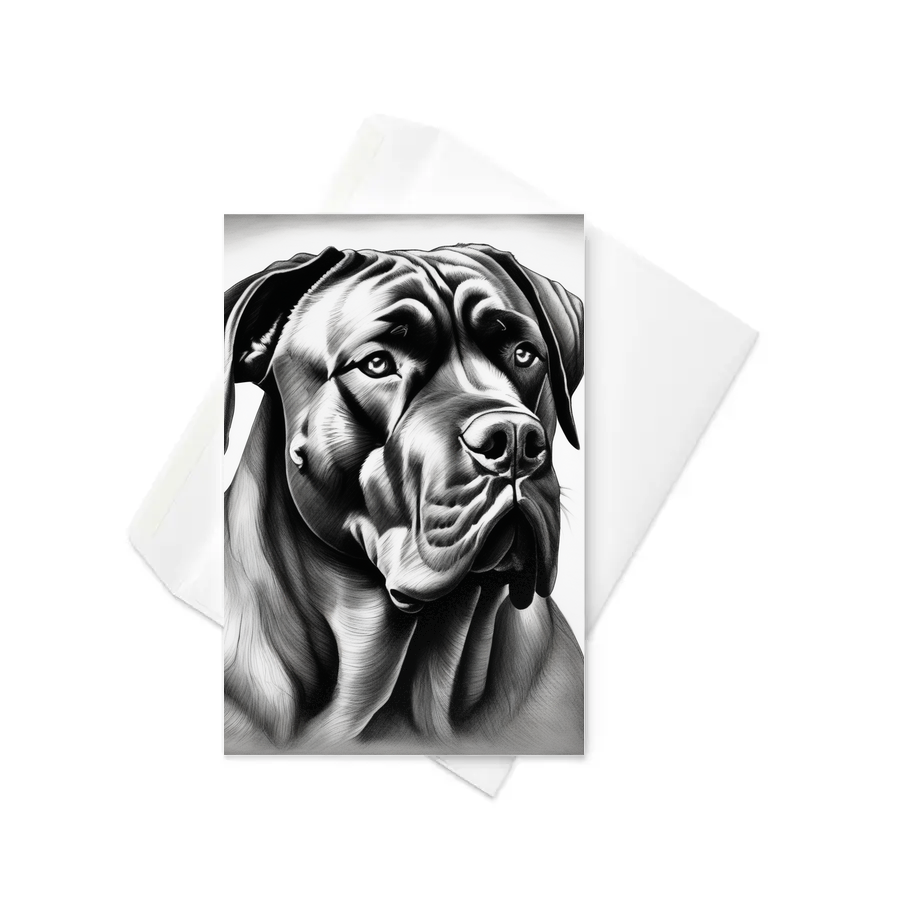 PugMug Custom Cane Corso Greeting Card