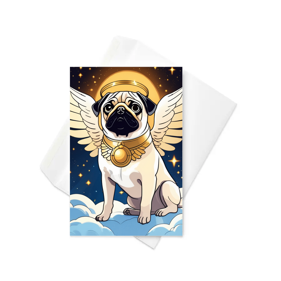 PugMug Custom Pug Greeting Card
