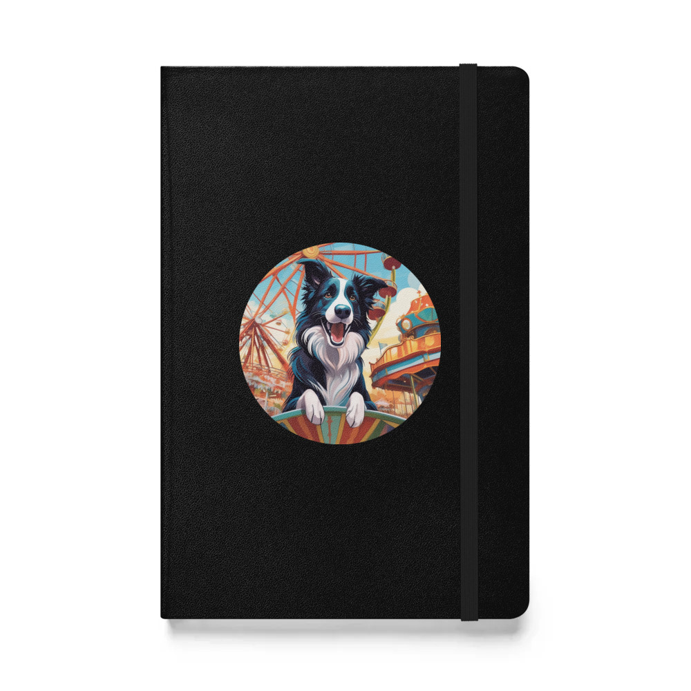 PugMug Custom Border Collie Hardcover Bound Notebook
