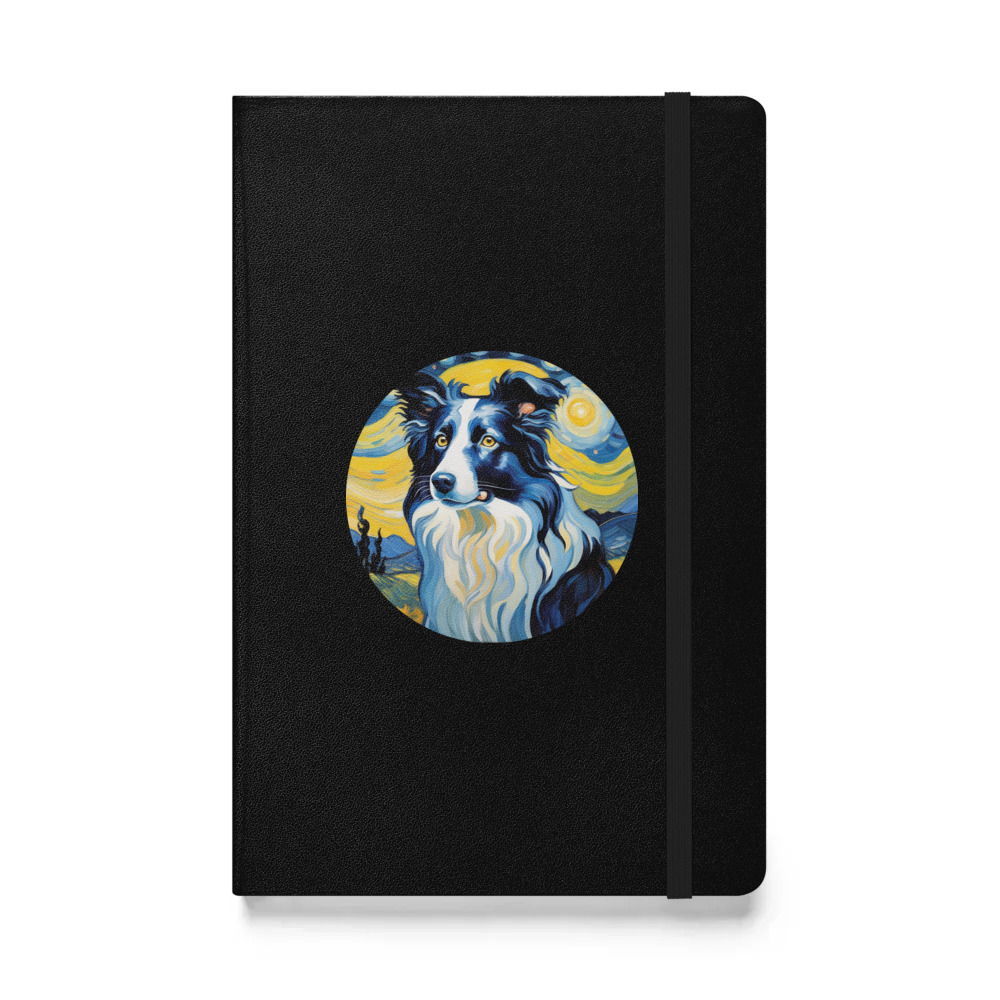 PugMug Custom Border Collie Hardcover Bound Notebook