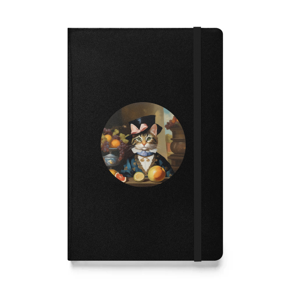 PugMug Custom Tabby Companion Cat Hardcover Bound Notebook