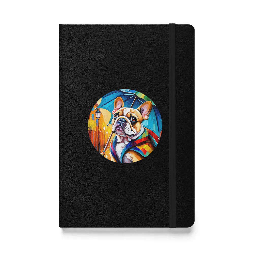 PugMug Custom Tan French Bulldog Hardcover Bound Notebook