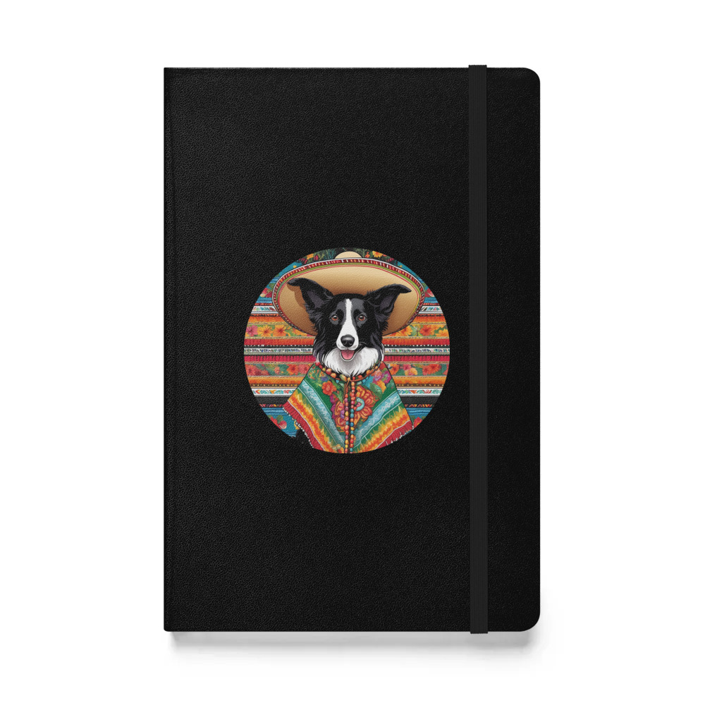 PugMug Custom Border Collie Hardcover Bound Notebook