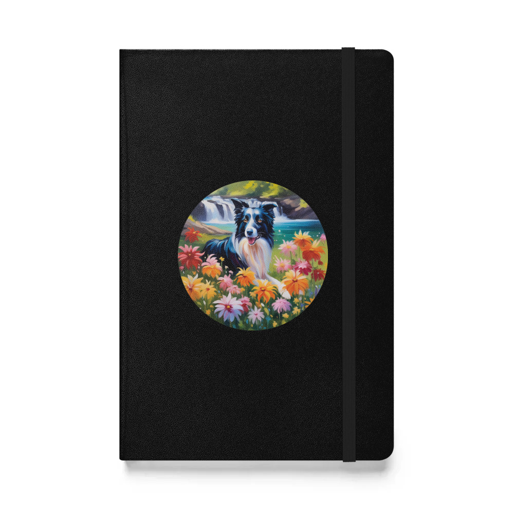 PugMug Custom Border Collie Hardcover Bound Notebook