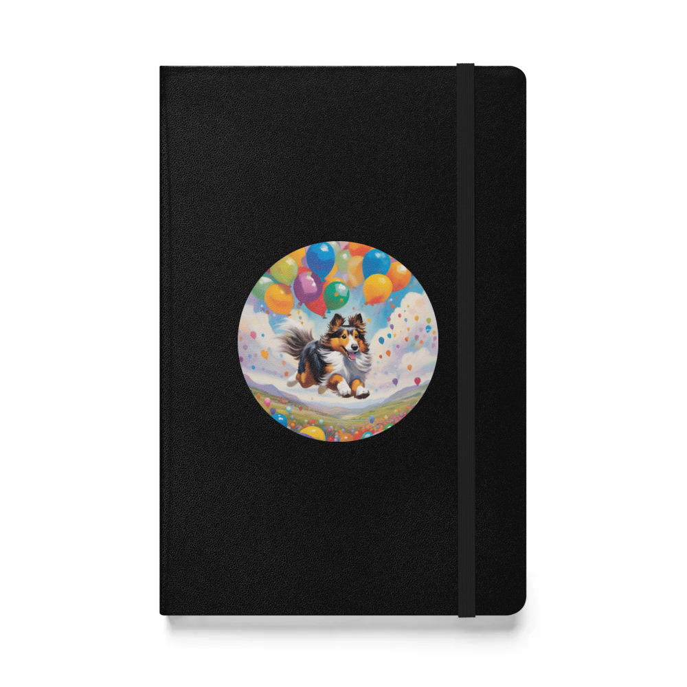 PugMug Custom Shetland Sheepdog Hardcover Bound Notebook