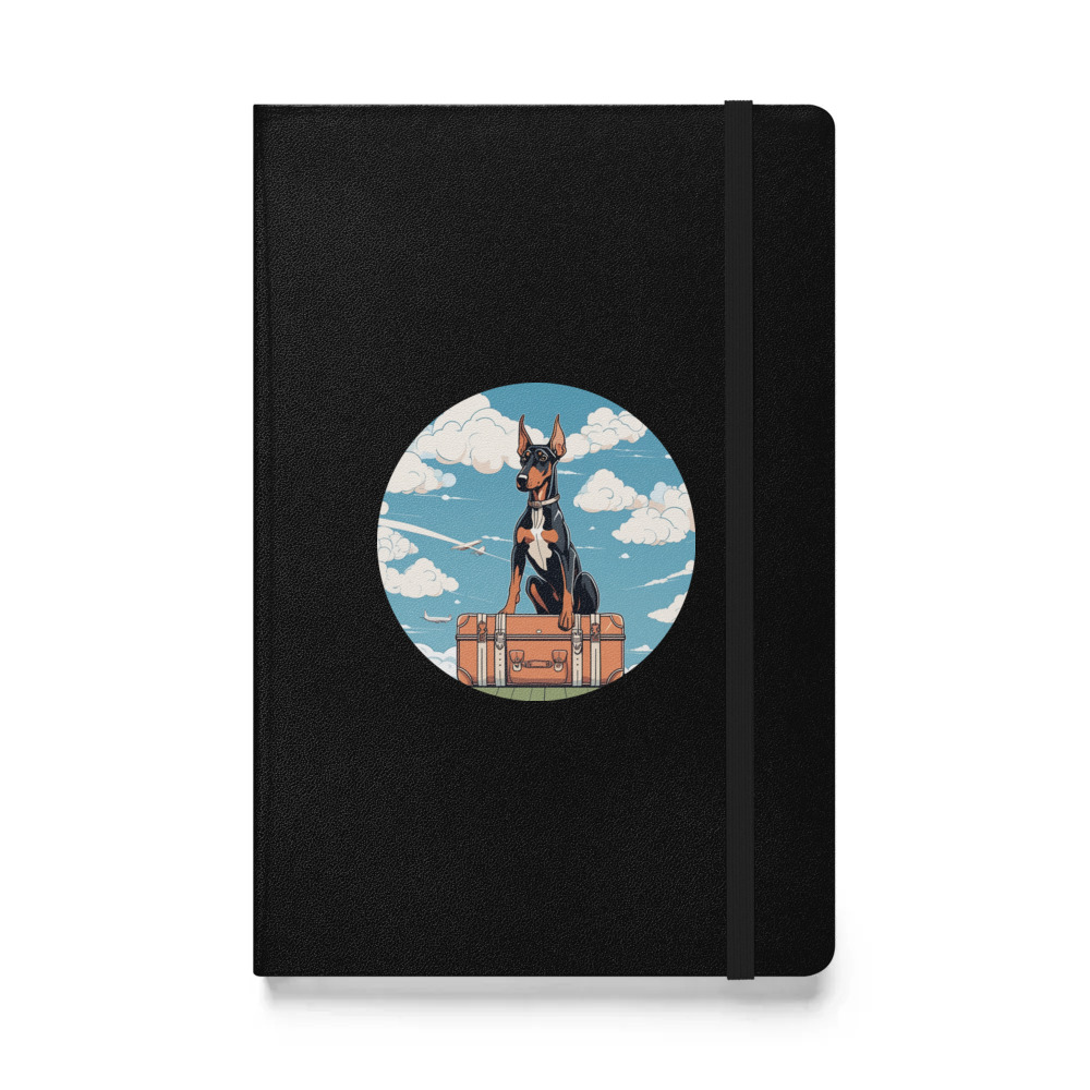 PugMug Custom Doberman Pinscher Hardcover Bound Notebook