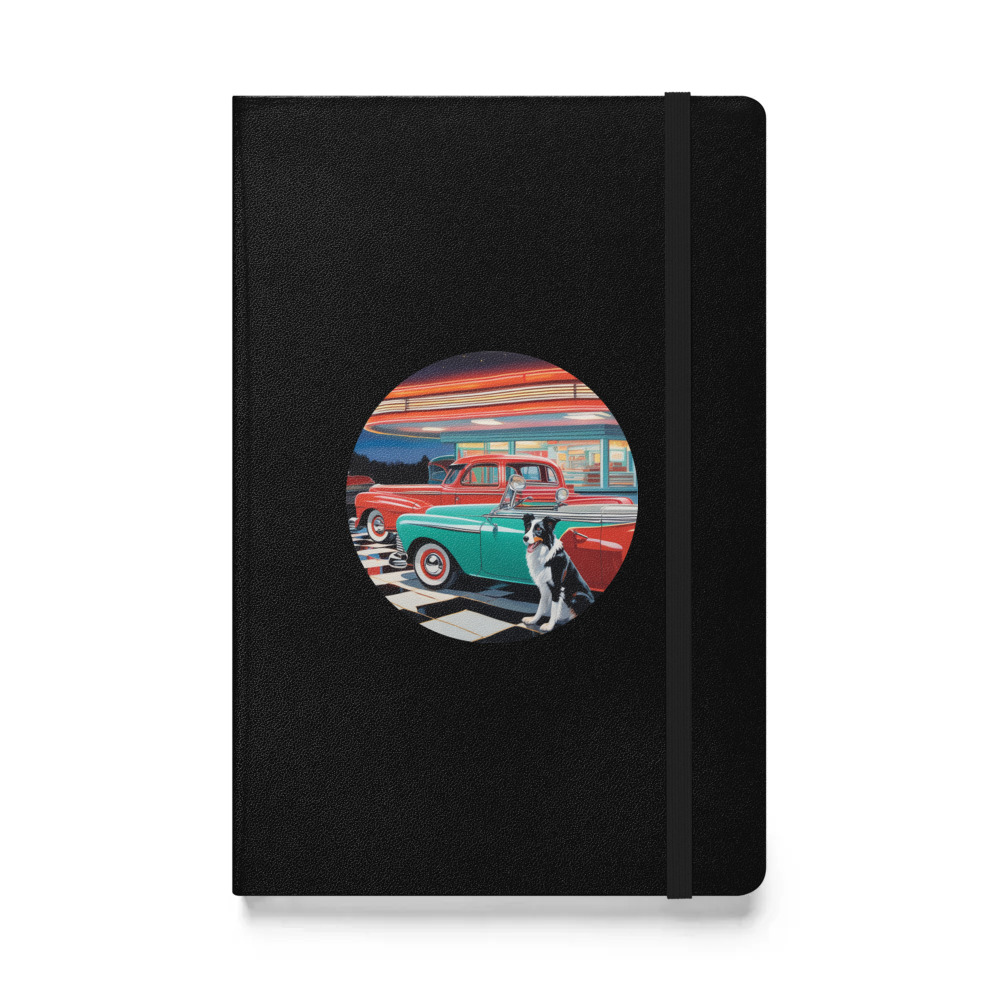 PugMug Custom Border Collie Hardcover Bound Notebook