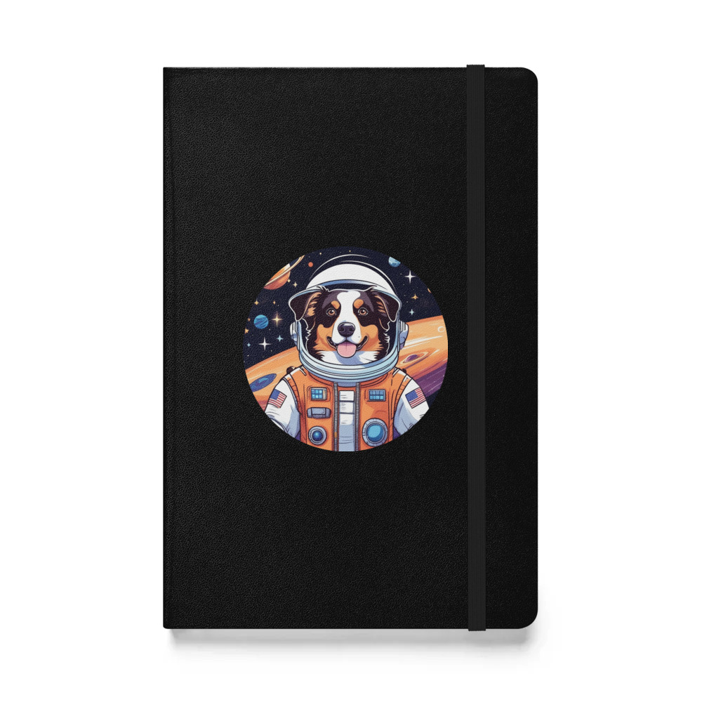 PugMug Custom Miniature American Shepherd Hardcover Bound Notebook
