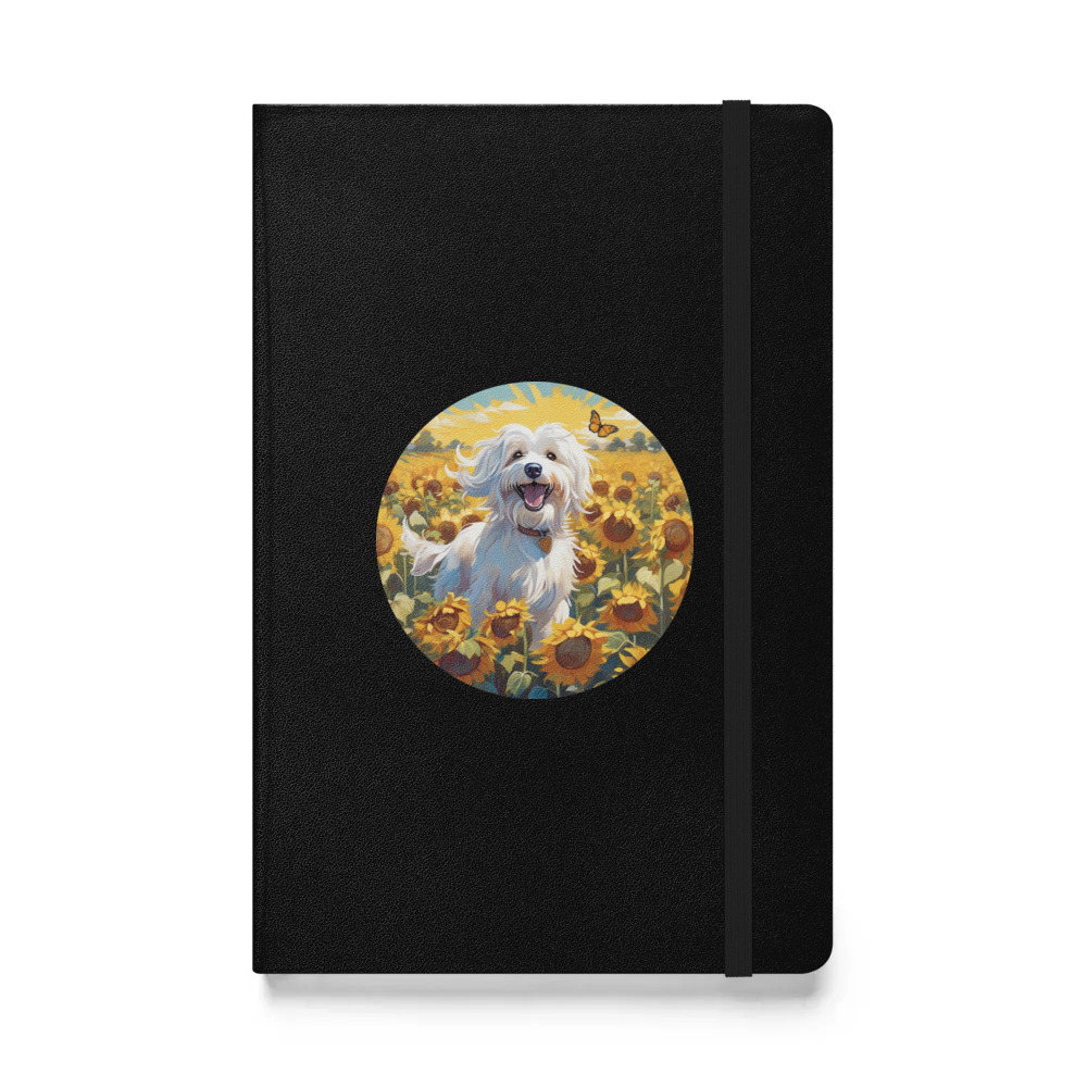 PugMug Custom White Havanese Dog Hardcover Bound Notebook