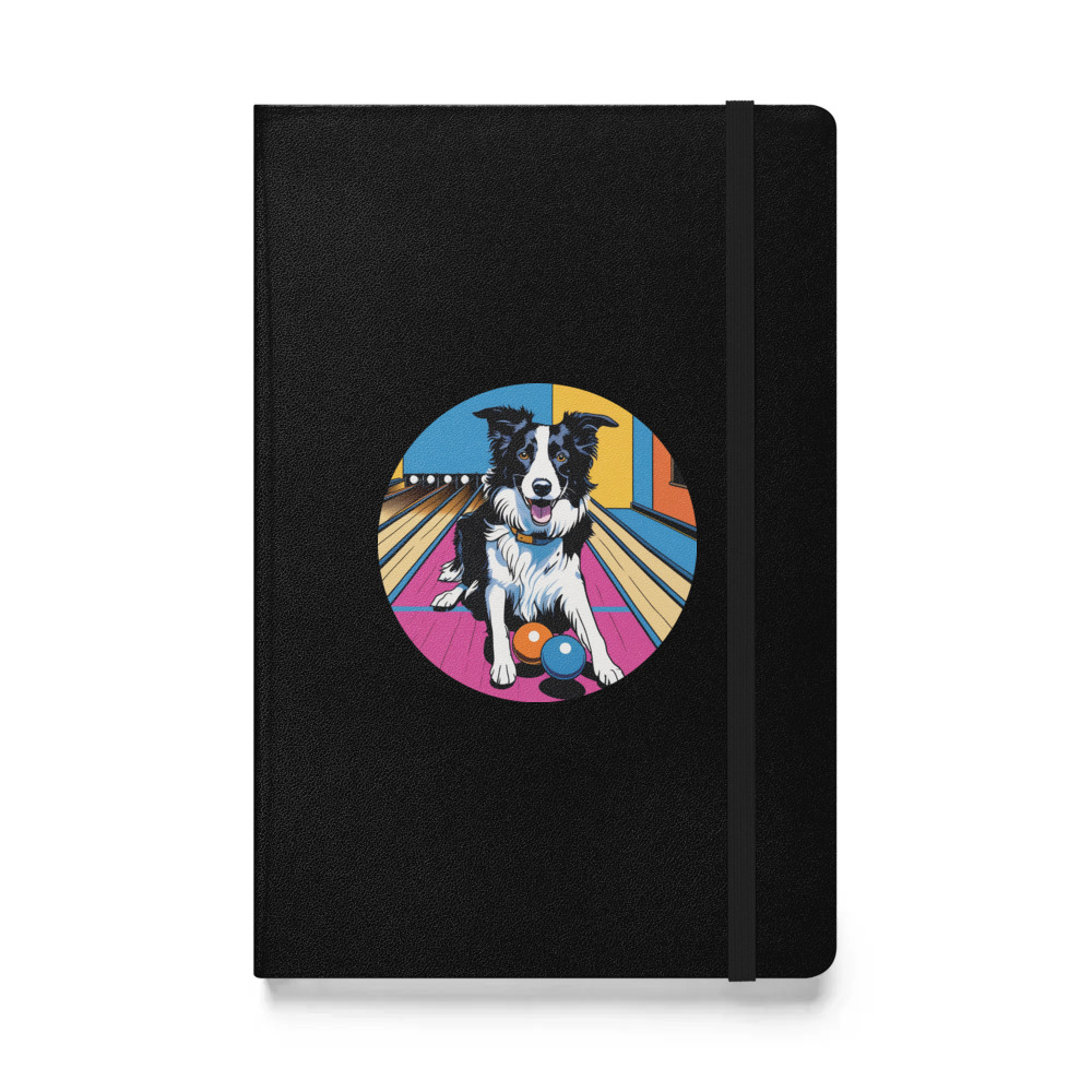 PugMug Custom Border Collie Hardcover Bound Notebook