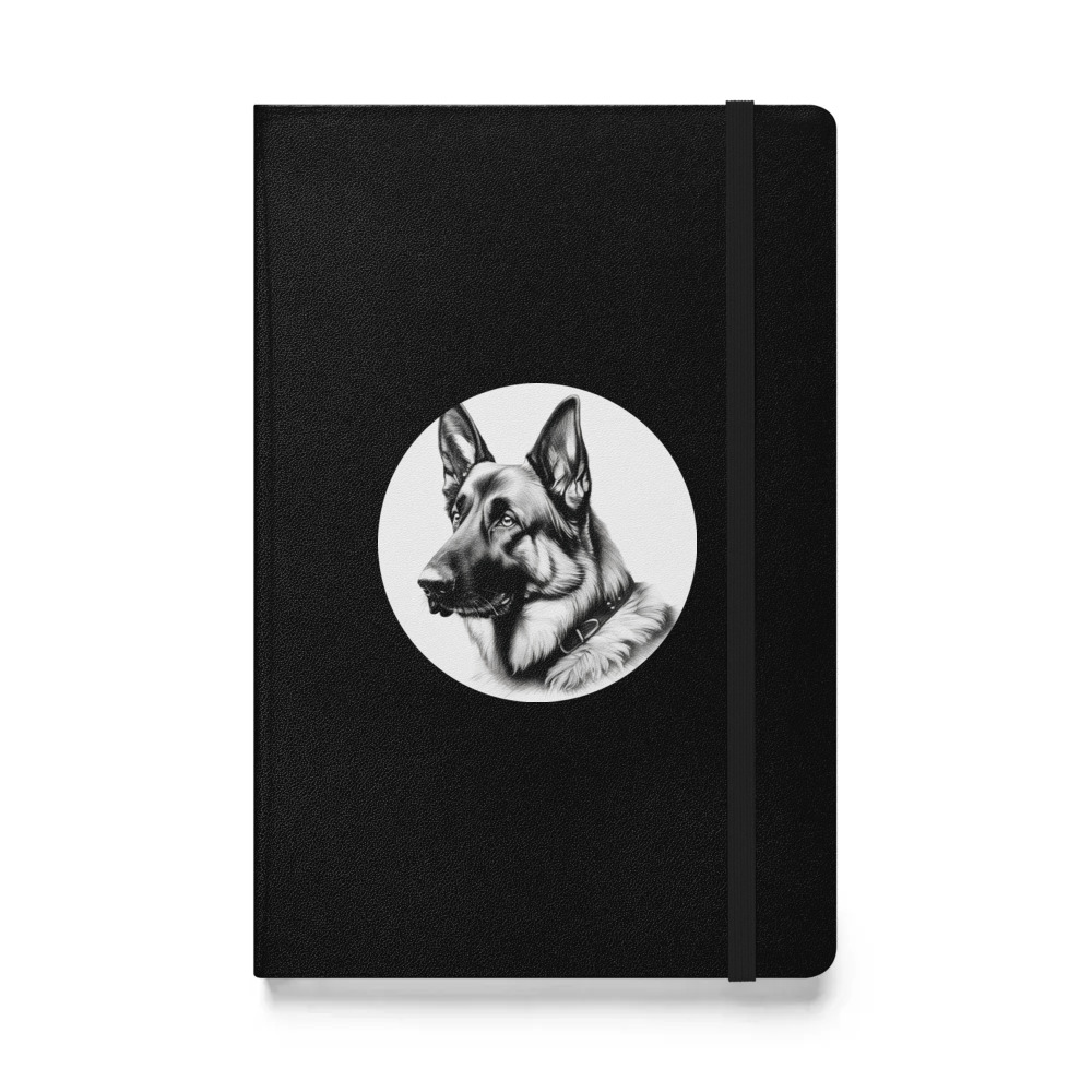PugMug Custom German Shepherd Dog Hardcover Bound Notebook