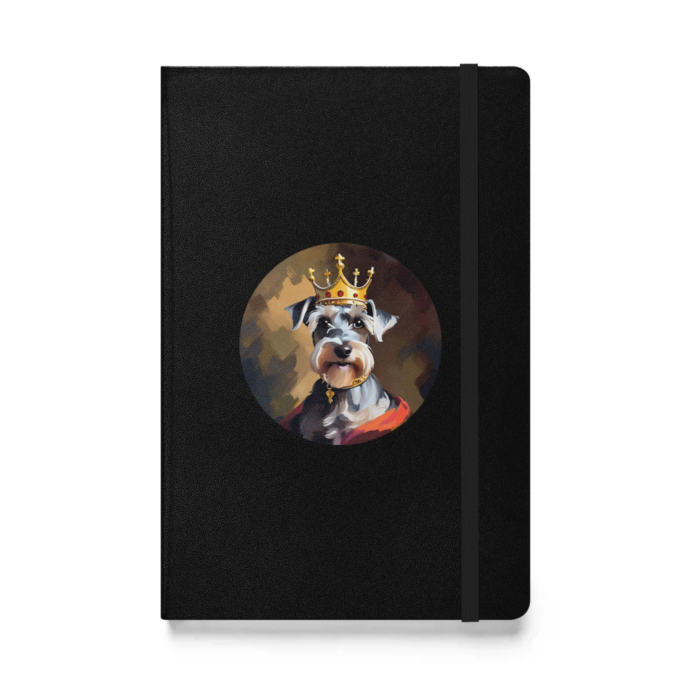 PugMug Custom Miniature Schnauzer Hardcover Bound Notebook
