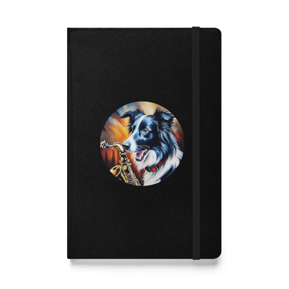PugMug Custom Border Collie Hardcover Bound Notebook