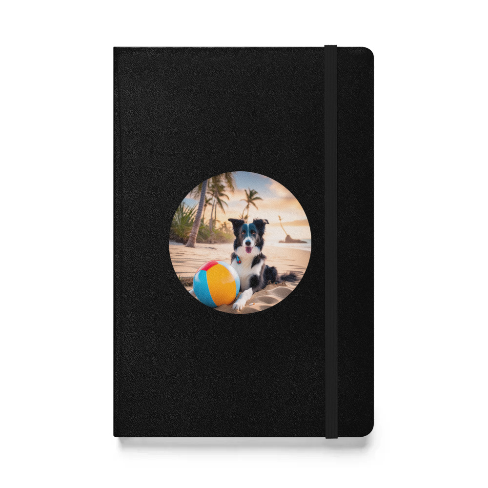 PugMug Custom Border Collie Hardcover Bound Notebook
