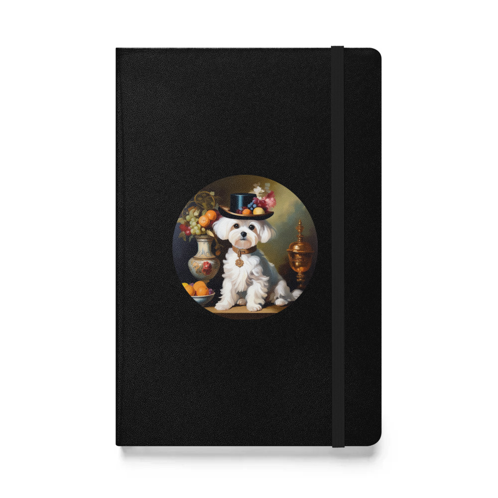 PugMug Custom Maltese Dog Hardcover Bound Notebook