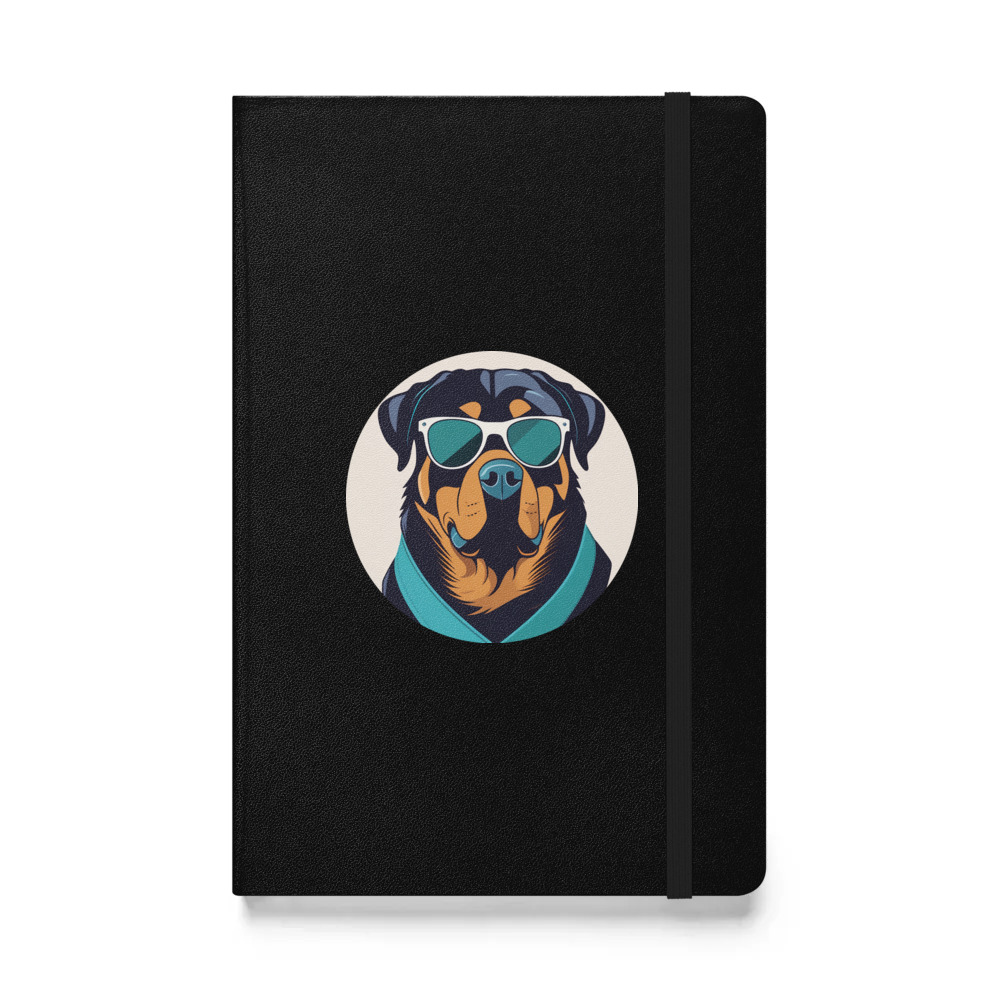 PugMug Custom Rottweiler Hardcover Bound Notebook