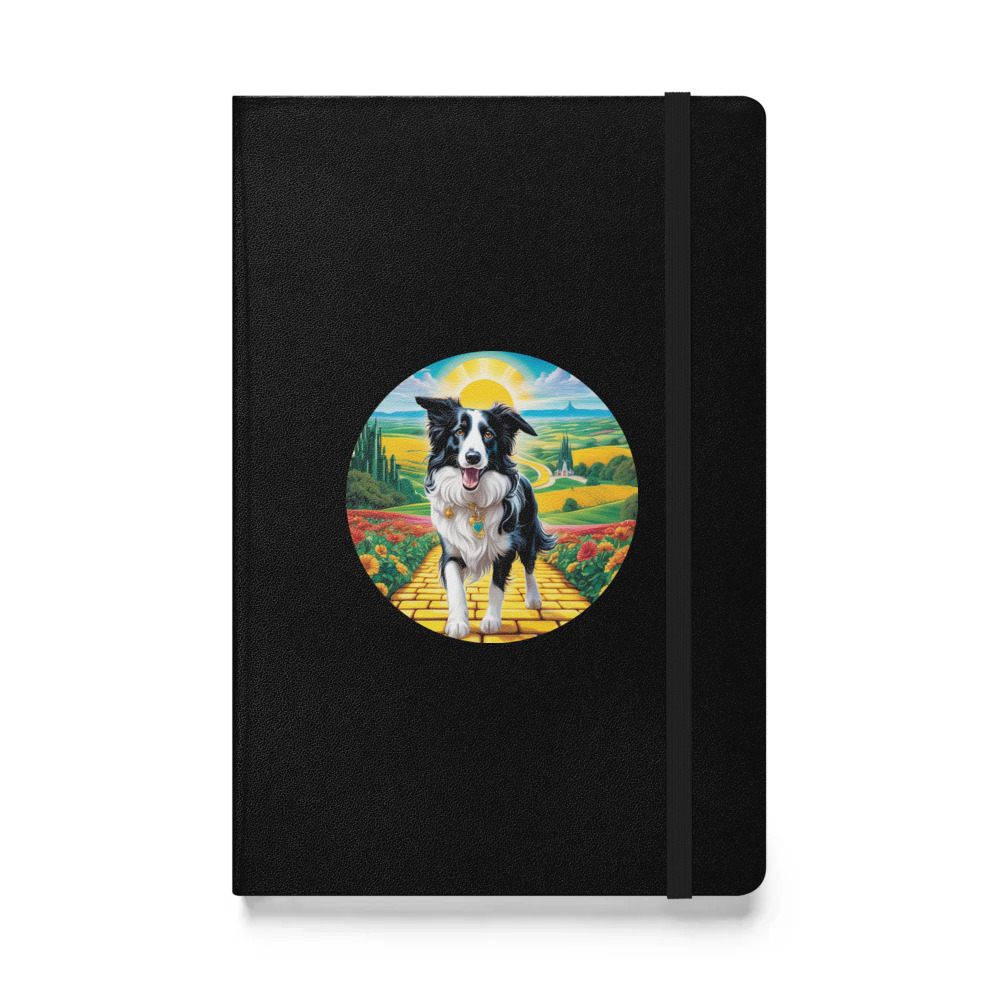 PugMug Custom Border Collie Hardcover Bound Notebook