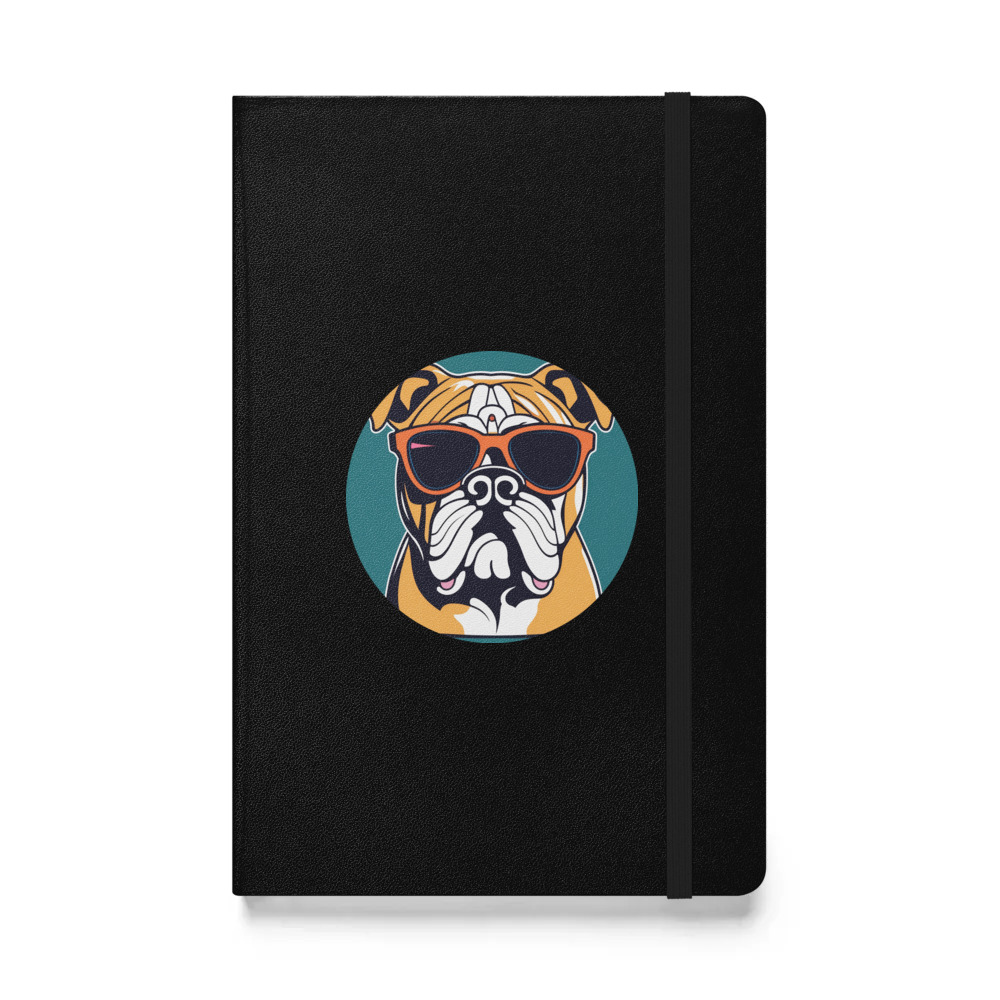 PugMug Custom Bulldog Hardcover Bound Notebook