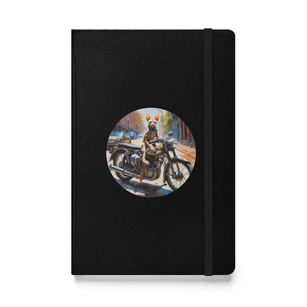 PugMug Custom Tabby Sphynx Cat Hardcover Bound Notebook